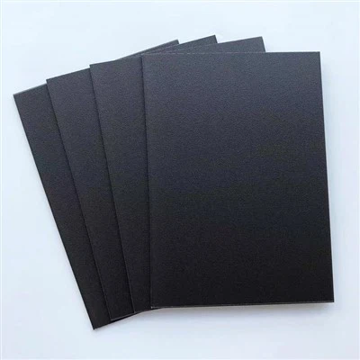 Foglio ABS nero con texture